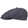 Milner Silk Flat Cap by Stetson grey-black