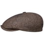 Milner Silk Flat Cap by Stetson beige-blue