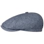 Milner Silk Flat Cap by Stetson blue