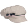 Linen Newsboy Cap with Loop by bedacht beige