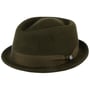 Classic Pork Pie Wool Felt Hat by Lierys dark green