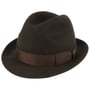 Marengo Trilby Fur Felt Hat by Borsalino dark brown
