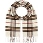 Checked Cashmink Scarf by Lipodo cream white