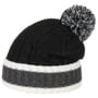 Tricolour Bobble Hat by Lipodo black