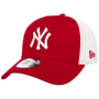 Clean Twotone Yankees Trucker Cap by New Era red