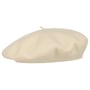 Beret with Cashmere by Barascon cream white