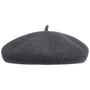 Beret with Cashmere and Lining by Barascon dark grey