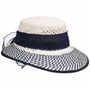 Kalisa Straw Hat with Loop by Lipodo white-blue
