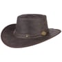 Springbrook Leather Hat by Scippis brown