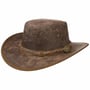Springbrook Leather Hat by Scippis light brown