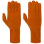 Fine Knit Full-Fingered Gloves by Seeberger orange