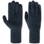 Fine Knit Full-Fingered Gloves by Seeberger royal-blue