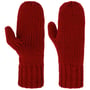 Mittens with Fleece Lining by Seeberger dark red