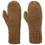 Mittens with Fleece Lining by Seeberger light brown
