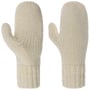 Mittens with Fleece Lining by Seeberger cream white