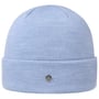 Fine Merino Colour Knit Hat with Cuff by Lierys light blue