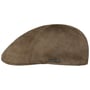 Texas Goat Suede Flat Cap by Stetson beige