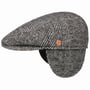Merlino Flat Cap with Ear Flaps by Mayser black-white