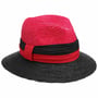 Karla Twotone Straw Hat by McBURN red-black