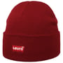 Red Batwing Slouchy Beanie Hat by Levi’s® bordeaux