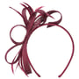 Alicia Fascinator by Seeberger raspberry