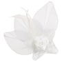 Roses Fascinator with Clip by McBURN white
