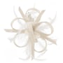 Clip Fascinator by McBURN cream white