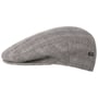 Devron Plaid Flat Cap by Lipodo grey