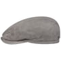 Goat Suede Flat Cap by Stetson grey