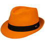 Jaston Trilby Panama Hat by Lipodo orange