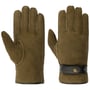 Deerskin Lambswool Gloves by Stetson olive