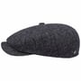 Carlsen Wool Herringbone Flat Cap by Lierys anthracite