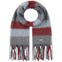 Soft Colour Check Scarf by Seeberger grey-burgundy