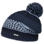 Brock Tricolour Bobble Hat by Eisbär navy