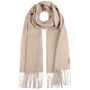 Recycled Wool Mix Doubleface Scarf by Fraas oatmeal