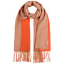 Recycled Wool Mix Doubleface Scarf by Fraas orange