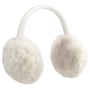 One Colour Faux Fur Ear Warmers by McBURN cream white