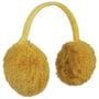 One Colour Faux Fur Ear Warmers by McBURN yellow