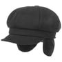 Soft Newsboy Cap with Ear Flaps by Lipodo black