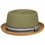 Licano Toyo Pork Pie Straw Hat by Stetson khaki