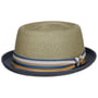Licano Toyo Pork Pie Straw Hat by Stetson navy