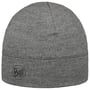 Midweight Melange Merino Wool Beanie Hat by BUFF grey-mottled