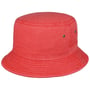 Washed Bucket Fishing Hat by Lipodo red