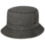 Washed Bucket Fishing Hat by Lipodo black