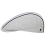Melcon Linen Mix Flat Cap by Alfonso D’Este light grey