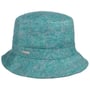 Check Bucket Women´s Hat by Seeberger petrol blue