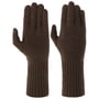 Cashmere Full-Fingered Gloves by Seeberger dark brown