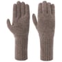 Cashmere Full-Fingered Gloves by Seeberger taupe