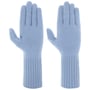Cashmere Full-Fingered Gloves by Seeberger light blue