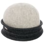 Twotone Woolmark Cloche Hat by Seeberger anthracite